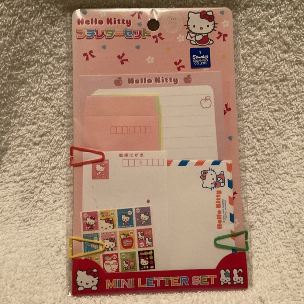 Hello Kitty mini letter set Japan cute cat Sanrio stationary